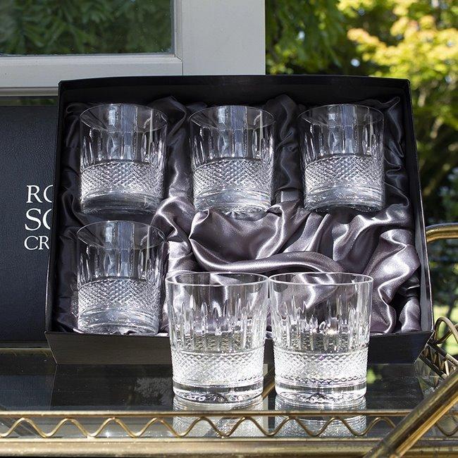 Royal Scot Crystal Eternity - 6 Crystal Large Tumblers - 95mm