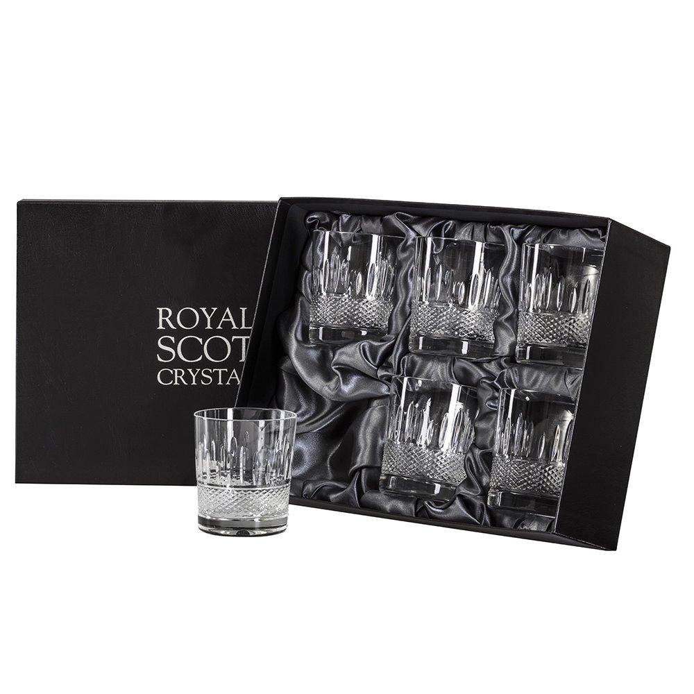 Royal Scot Crystal Eternity - 6 Crystal Large Tumblers - 95mm