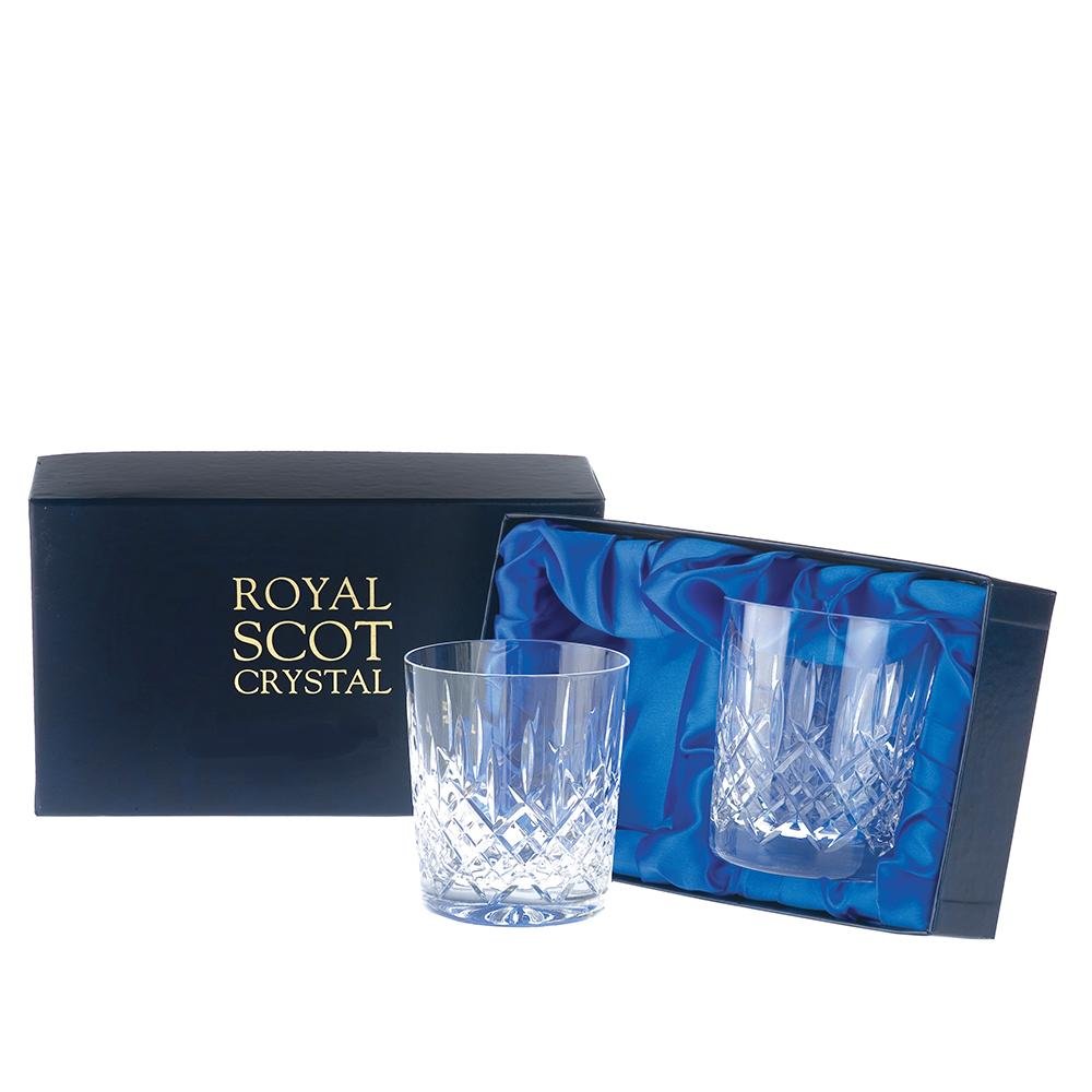Royal Scot Crystal London Two Large Tumblers