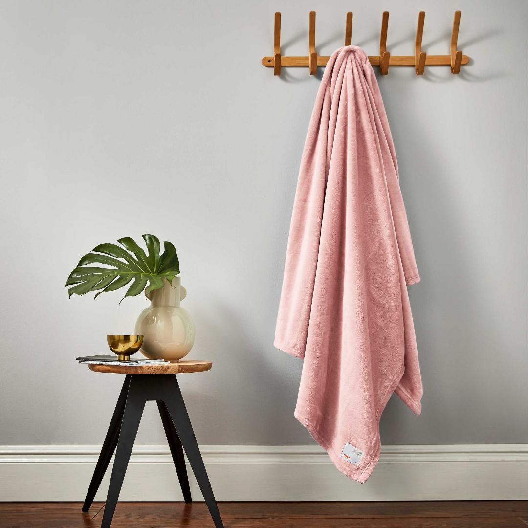 Scion Soft Fleece Throw, Blush