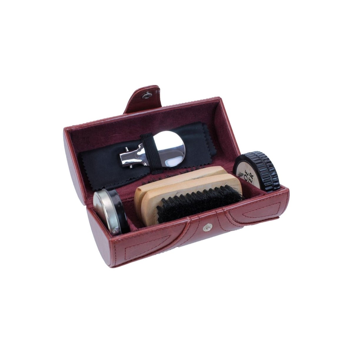 Something Special Gifts Barrel Shoe Shine Kit - Chestnut
