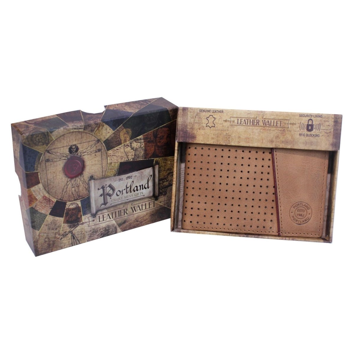 Something Special Gifts Leather Billfold Wallet - Tan