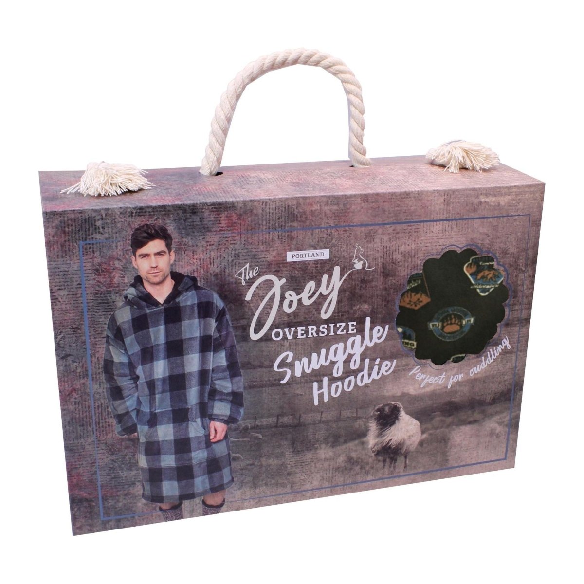 Something Special Gifts Mens Joey Oversize Hoodie - Lumber