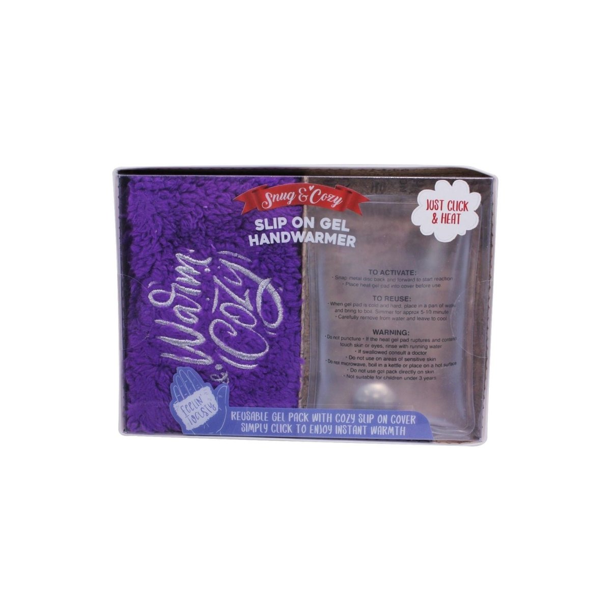 Something Special Gifts Slip On Gel Handwarmers - Aubergine