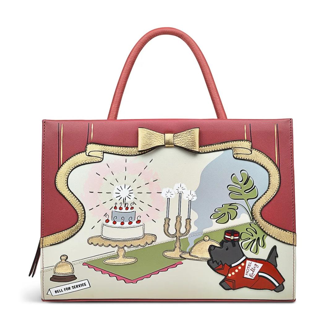 The Radley Hotel Medium Ziptop Multiway Bag - Copper Pink