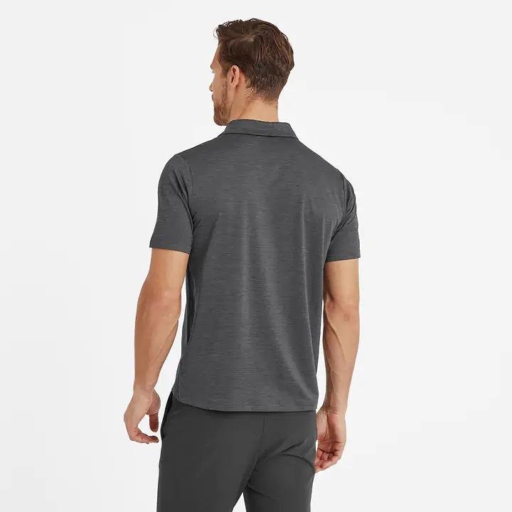 Tog 24 Trig Mens Polo Tech Shirt - Black Marl