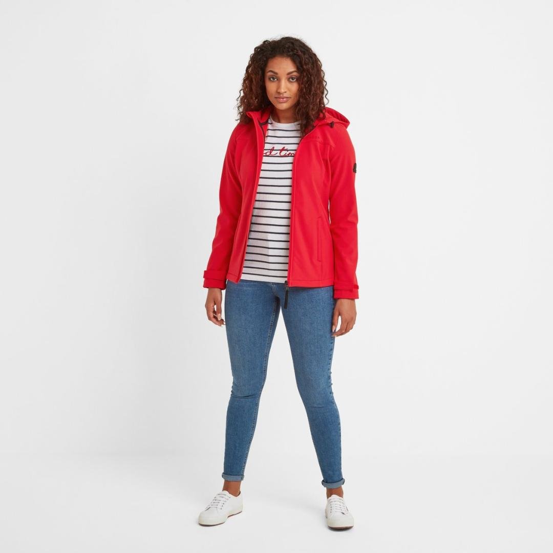 TOG24 Keld Softshell Hooded Jacket - Dark Coral