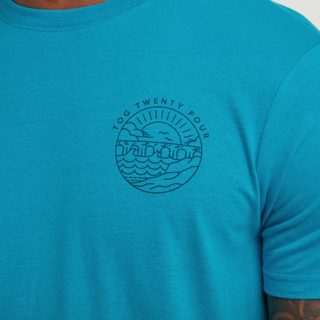 Tog24 Peterson Mens T-shirt - Light Turquoise