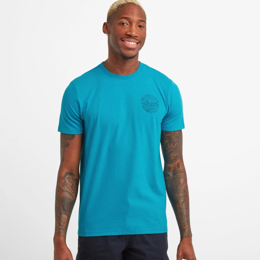 Tog24 Peterson Mens T-shirt - Light Turquoise