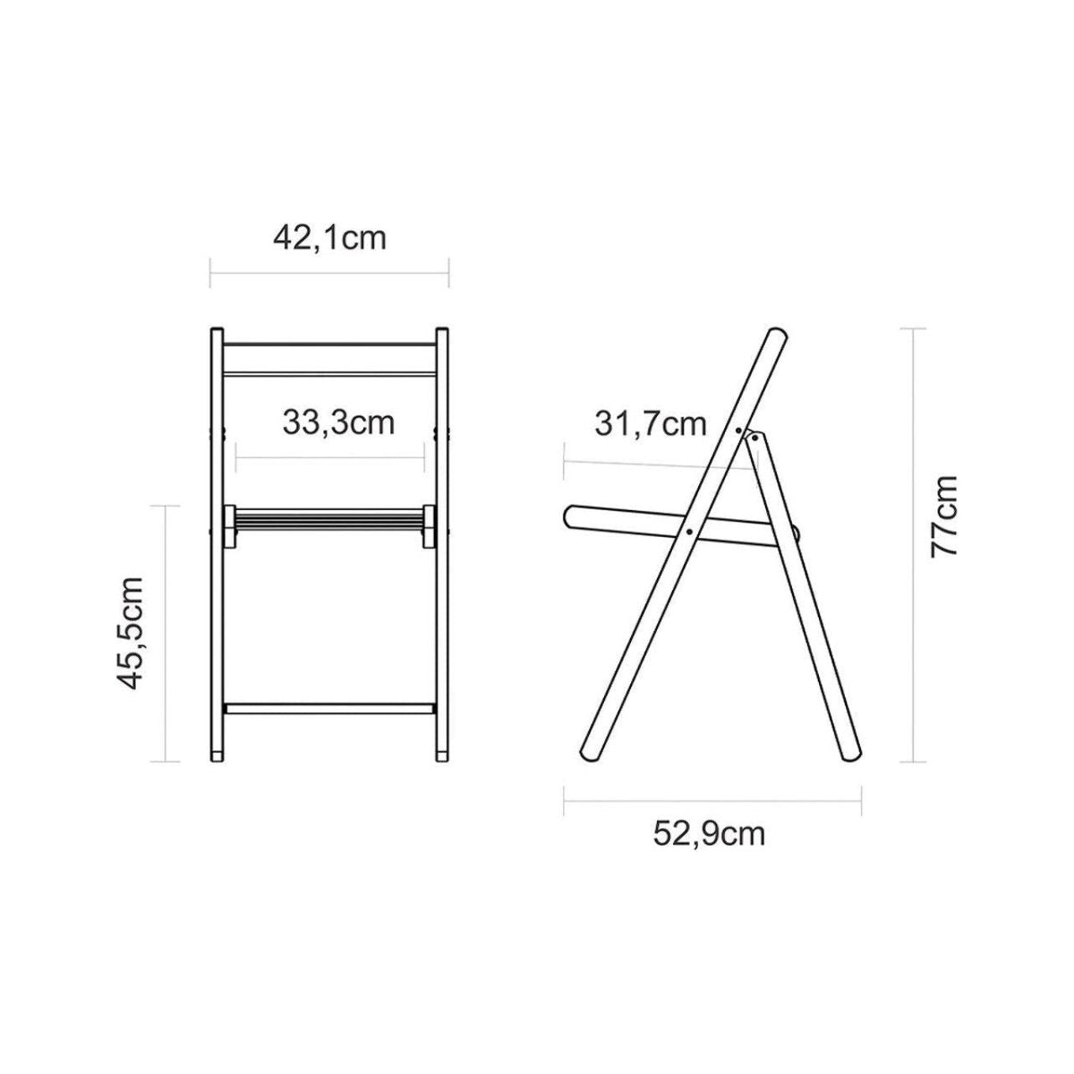 Tramontina 3-Piece Folding Bistro Set - Natural/Grey