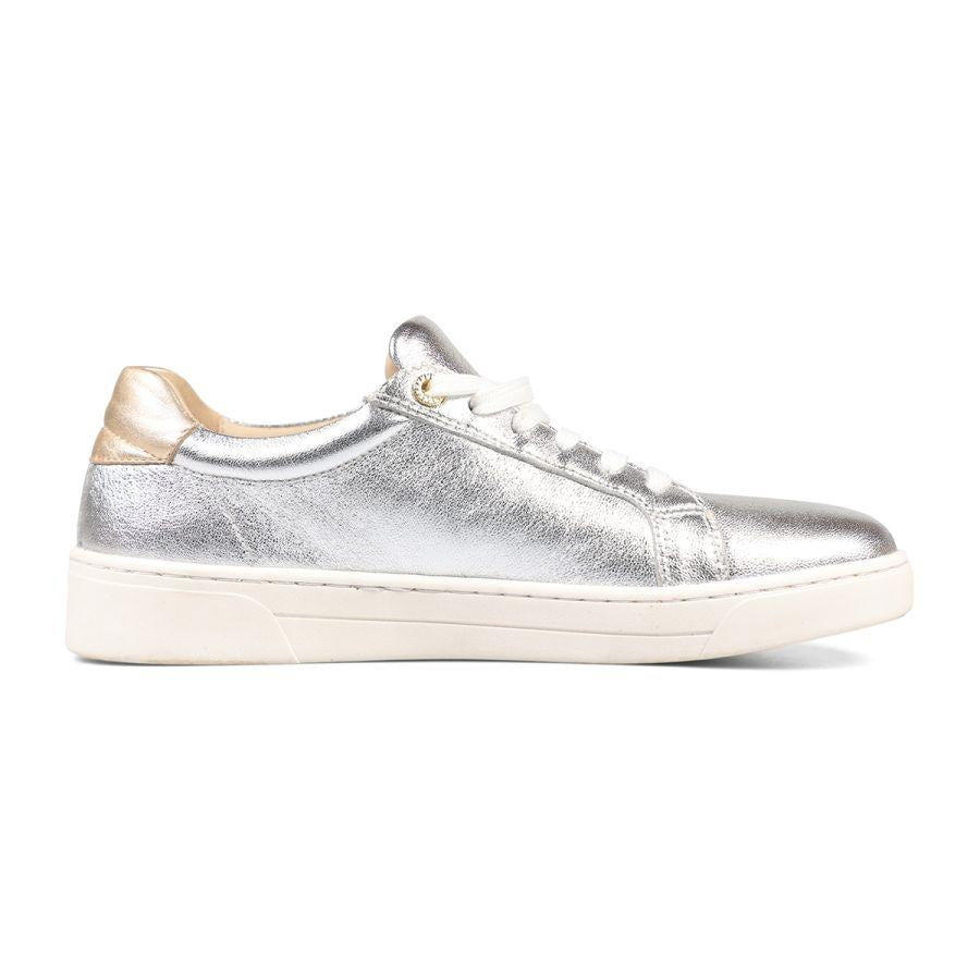 Van Dal 3517 Teddy Lace Up Trainers - Metallic Leather