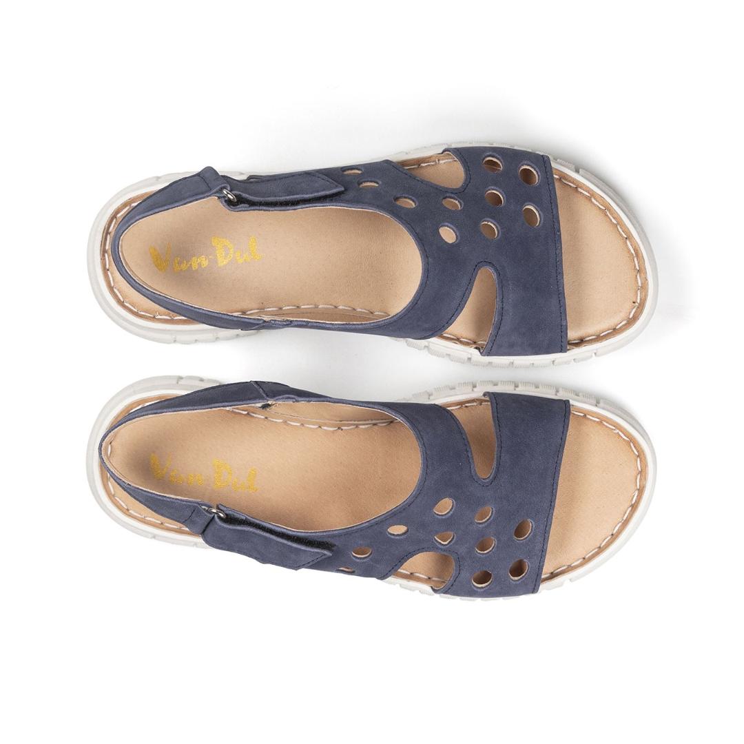 Van Dal Fern Sandals - Navy Nubuck