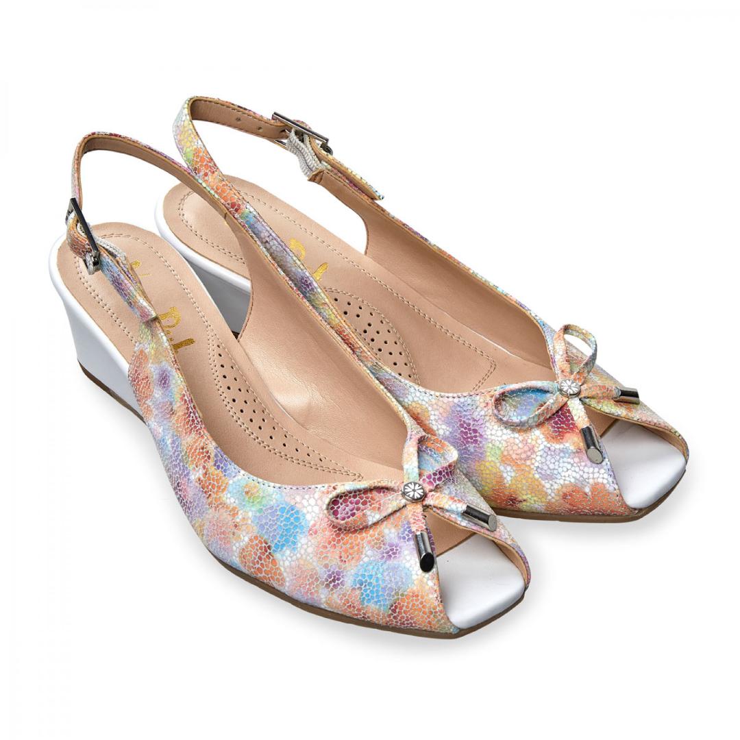 Van Dal 'Oxley' Sling Back Wedges - Meadow Print Leather