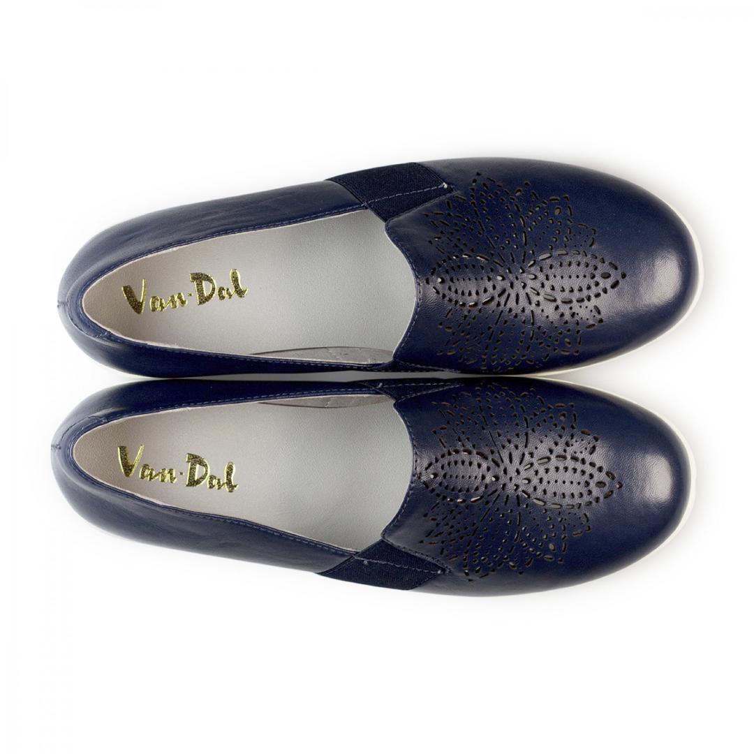 Van Dal 'Wilby' Slip On Trainers - Midnight Leather