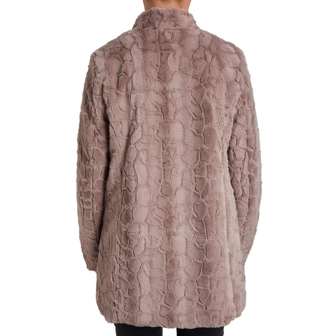 VIZ-A-VIZ Long Almond Faux Fur Coat