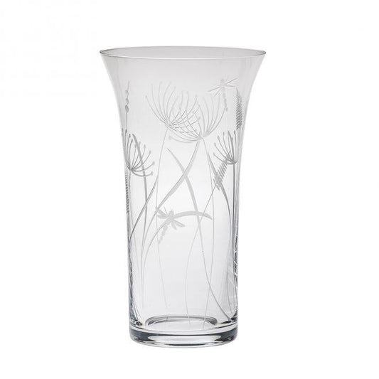 Royal Scot Crystal Dragonfly Large Flared Vase