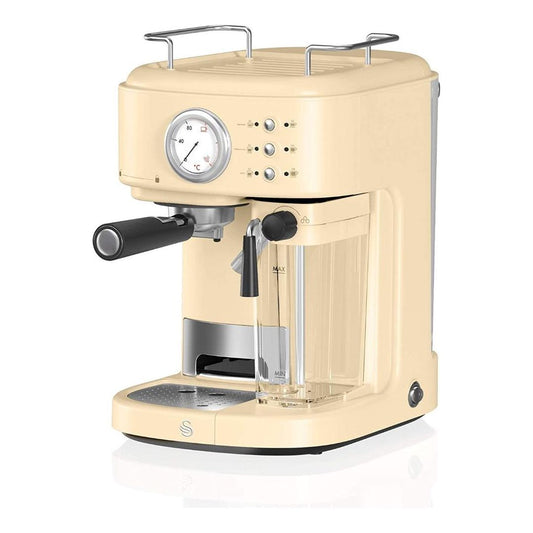 SK22150CN Swan Retro One Touch Espresso Machine Cream