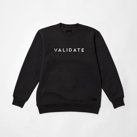 Validate Toby Crew Neck Sweat Coal