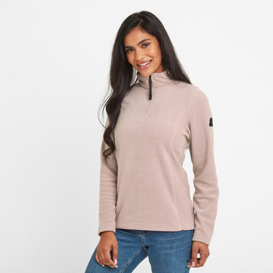 TOG24 Shire Fleece Zip Neck - Dusky Pink