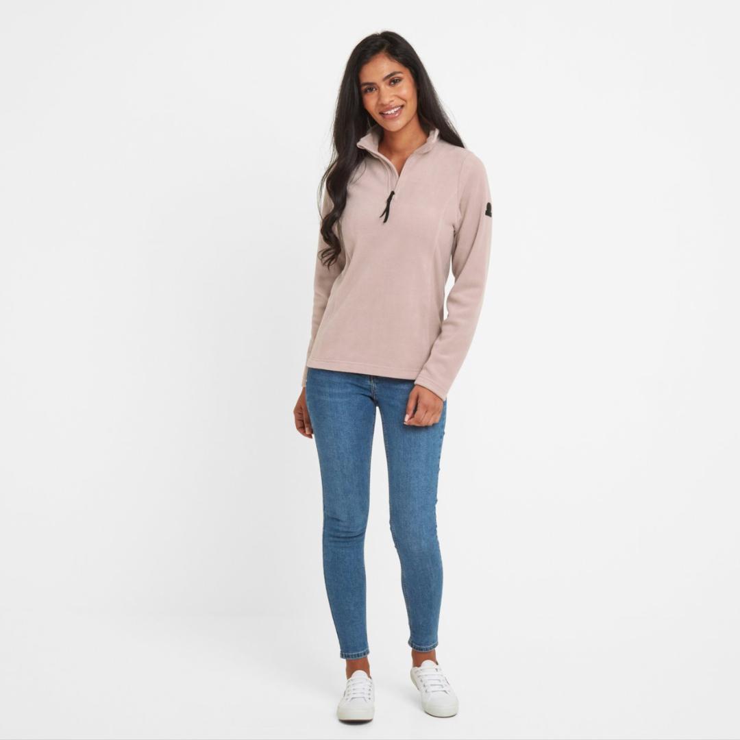 TOG24 Shire Fleece Zip Neck - Dusky Pink