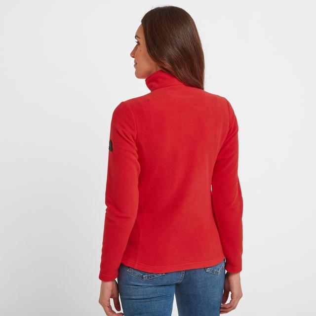 TOG24 Shire Fleece Zip Neck - Dark Coral