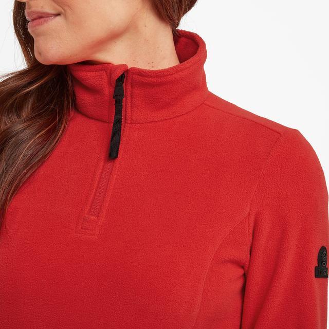 TOG24 Shire Fleece Zip Neck - Dark Coral