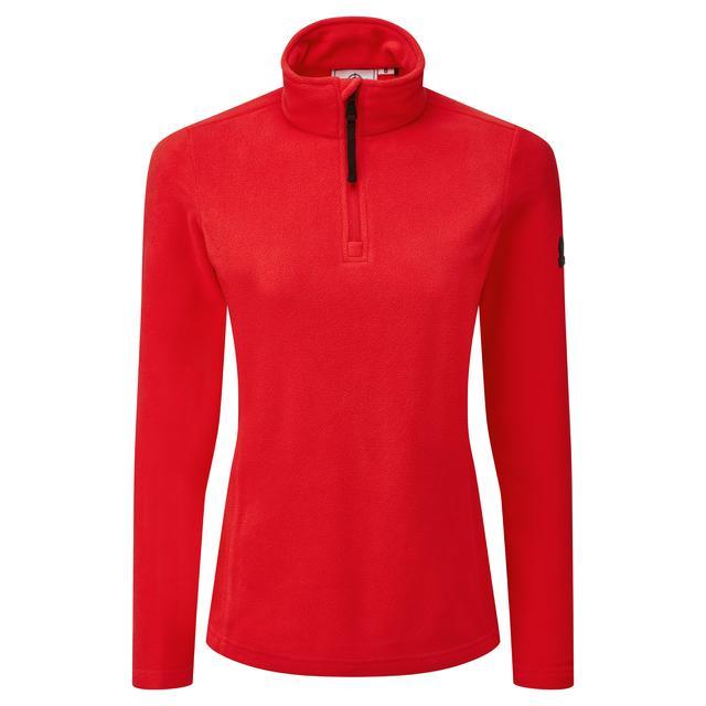 TOG24 Shire Fleece Zip Neck - Dark Coral