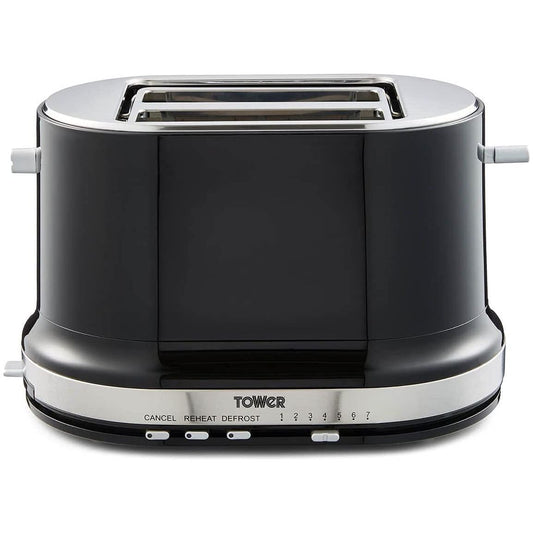 T20043NOR Tower Belle 2 Slice Toaster Noir