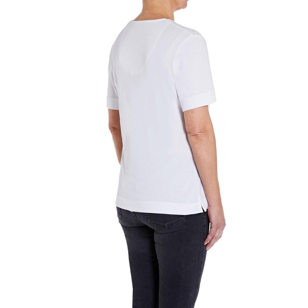 TIGI White Flower Embroidery T-Shirt