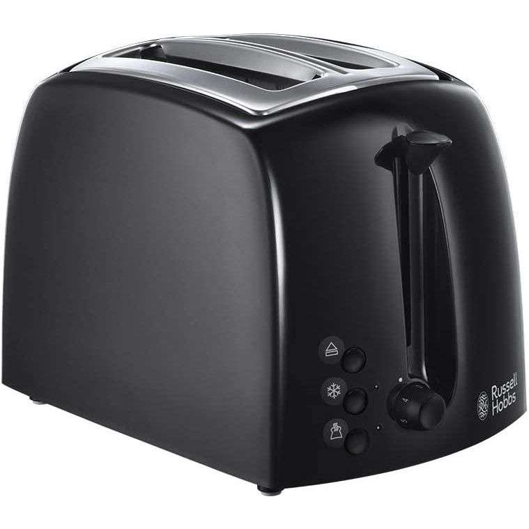 21641 Russell Hobbs Textures 2 Slice Toaster Black