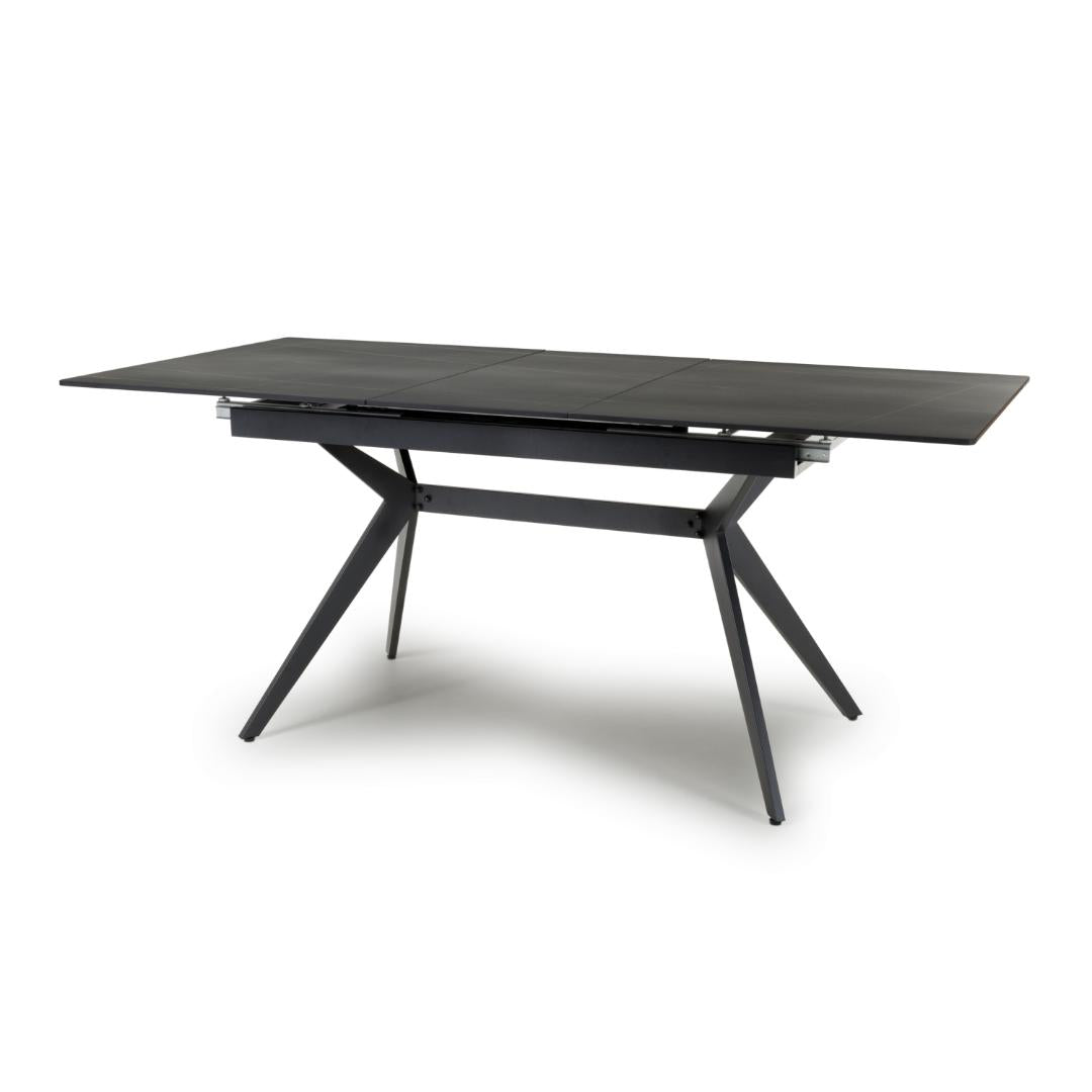 Timor 1.8m Extending Black Dining Table