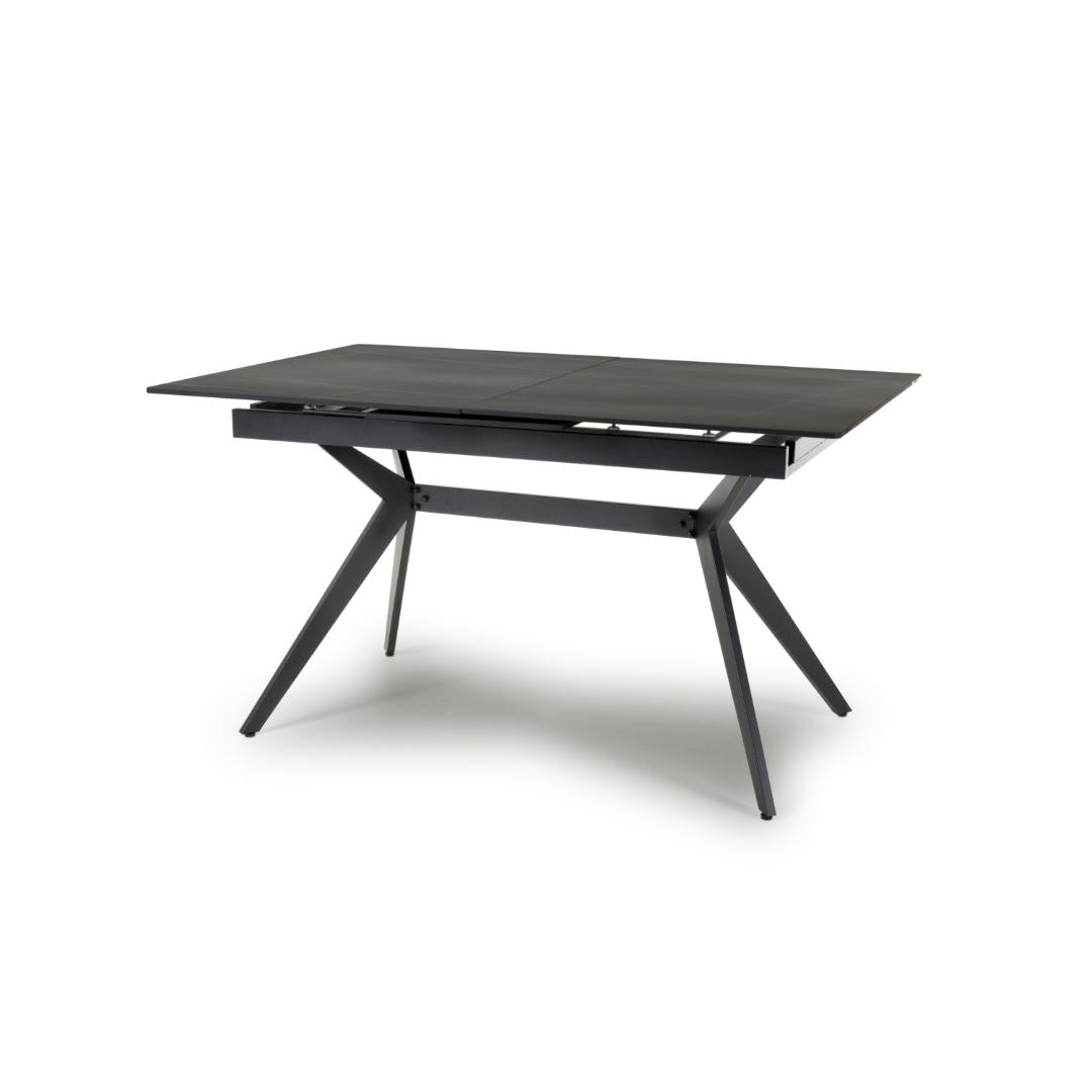 Timor 1.8m Extending Black Dining Table