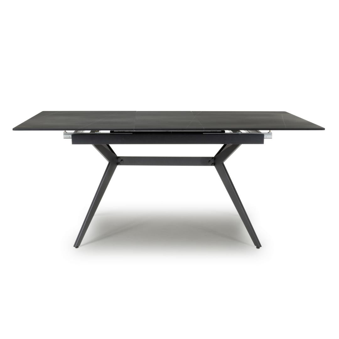 Timor 1.8m Extending Black Dining Table