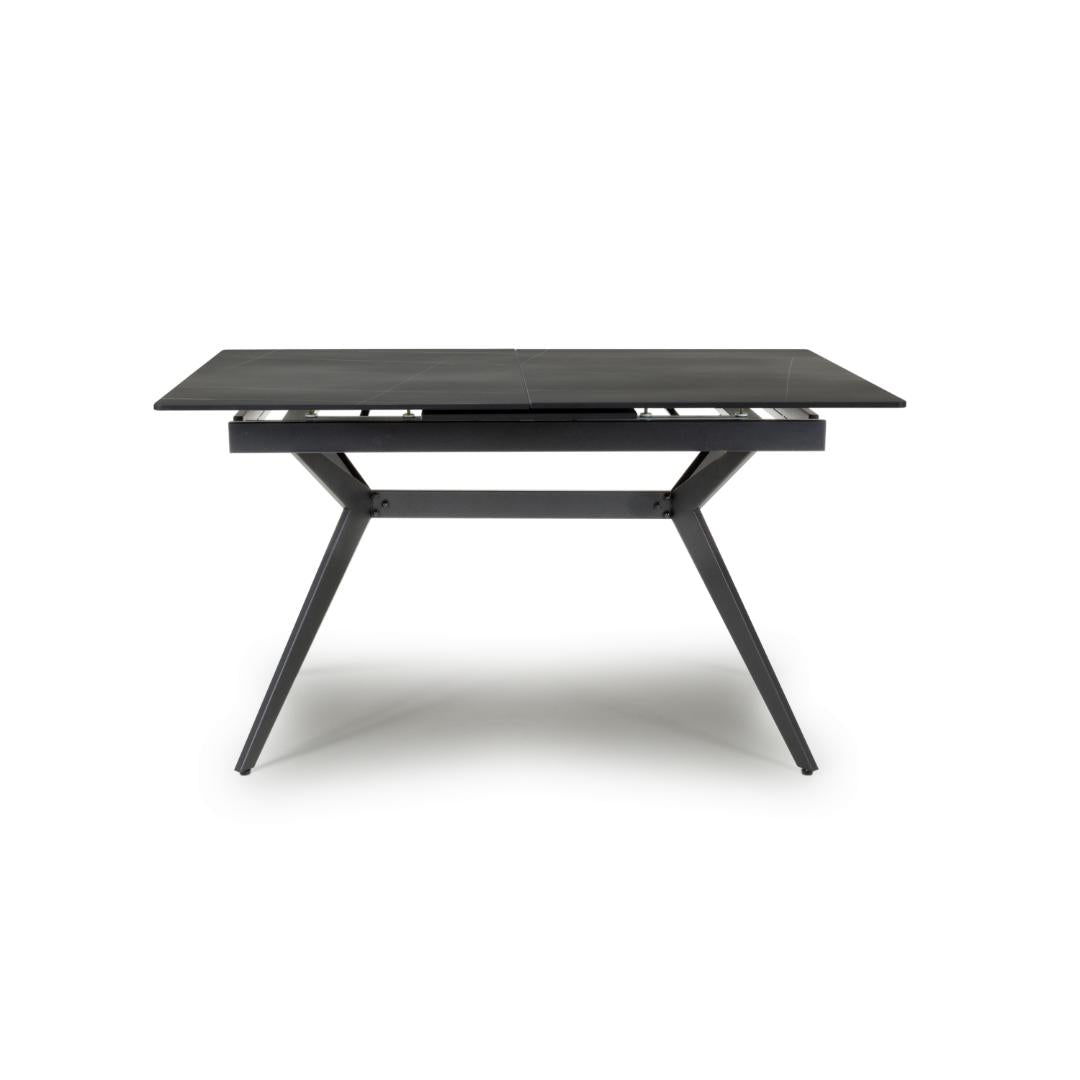 Timor 1.8m Extending Black Dining Table