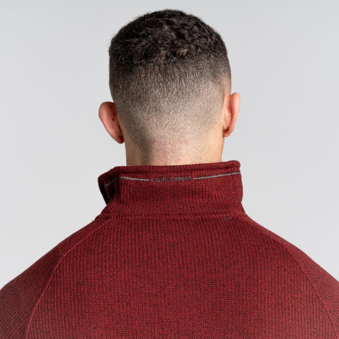 Craghoppers Men's Logan Half Zip Fleece - Mahogany Marl