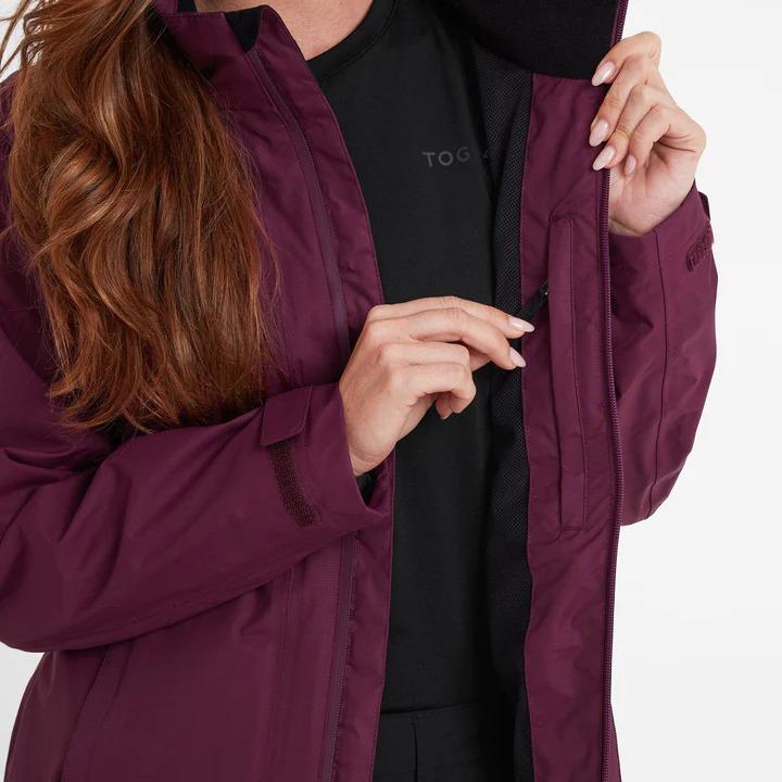 TOG24 Gribton Womens Waterproof Jacket - Dark Purple