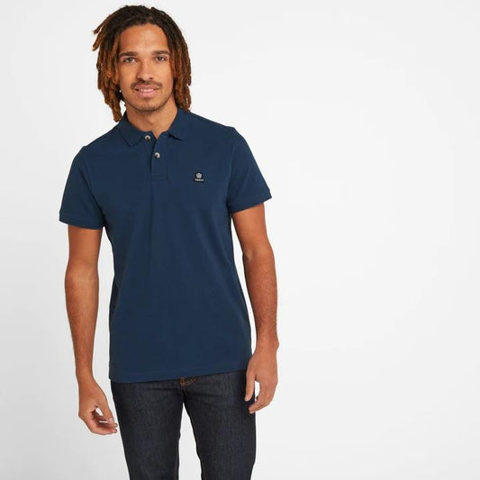 TOG24 Percy Mens Pique Polo Shirt - Denim