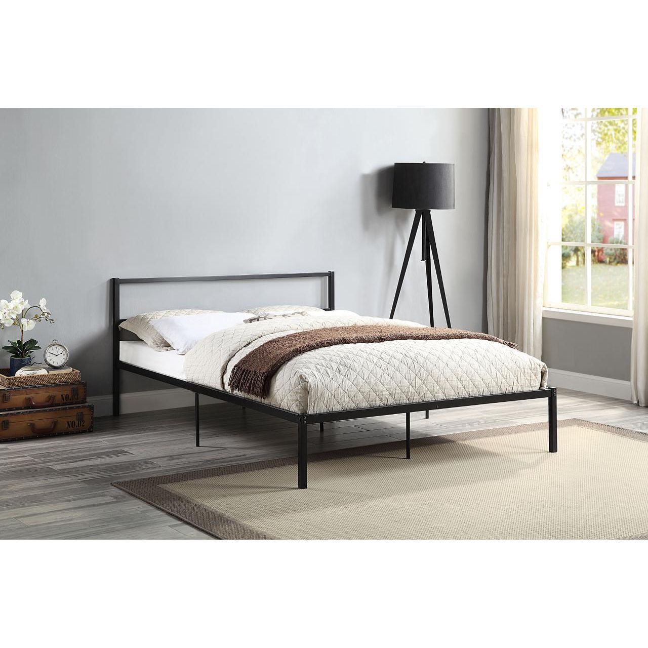 Atwick Black Metal Bed