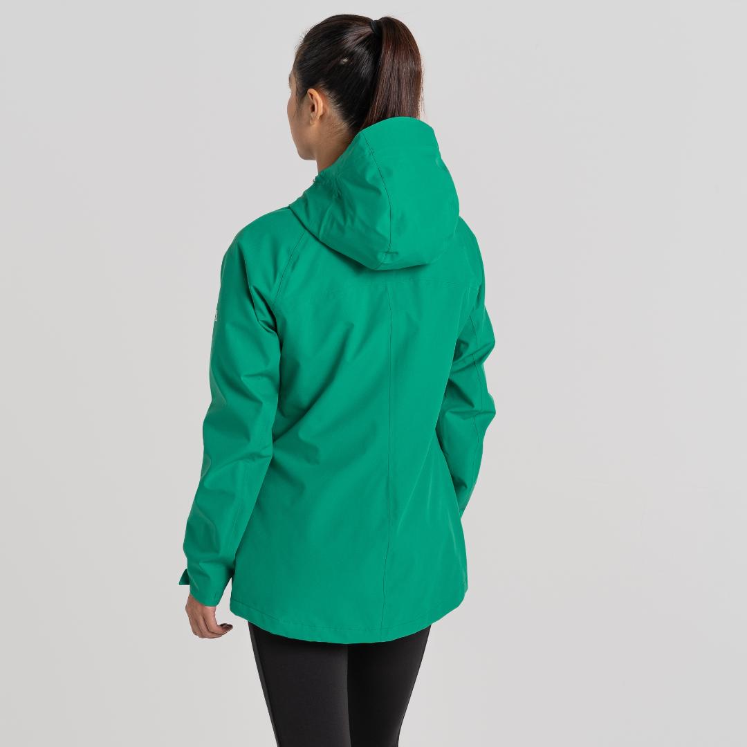 Craghoppers Women's Caldbeck Stretch Waterproof Jacket - Mystic Green