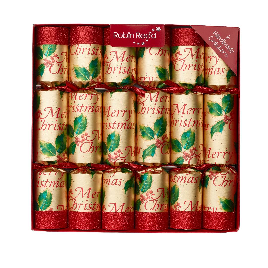 Robin Reed Merry Christmas Elegance Crackers 6 X 12" (30cm)