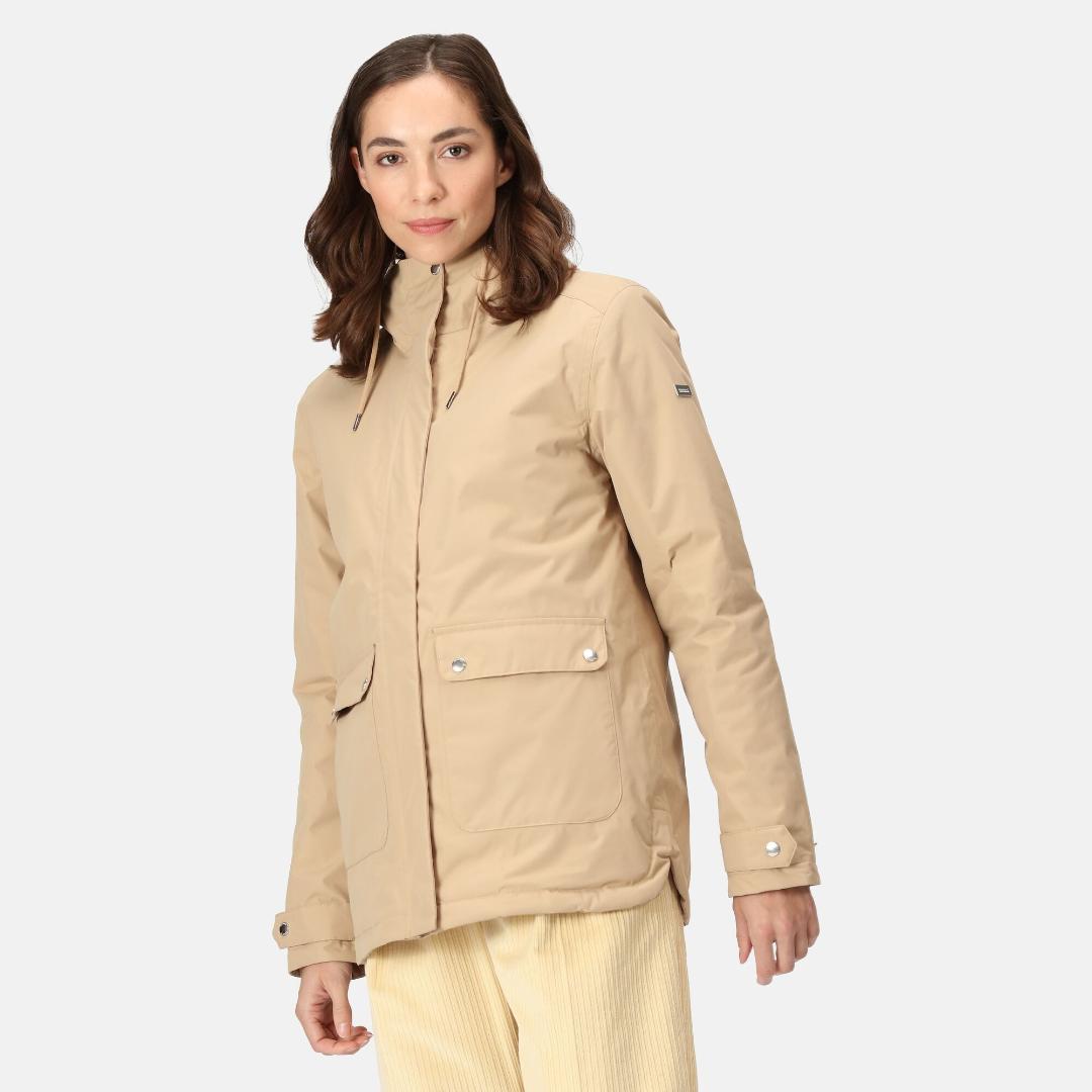 Regatta Women's Broadia Waterproof Jacket - Barleycorn Light Vanilla