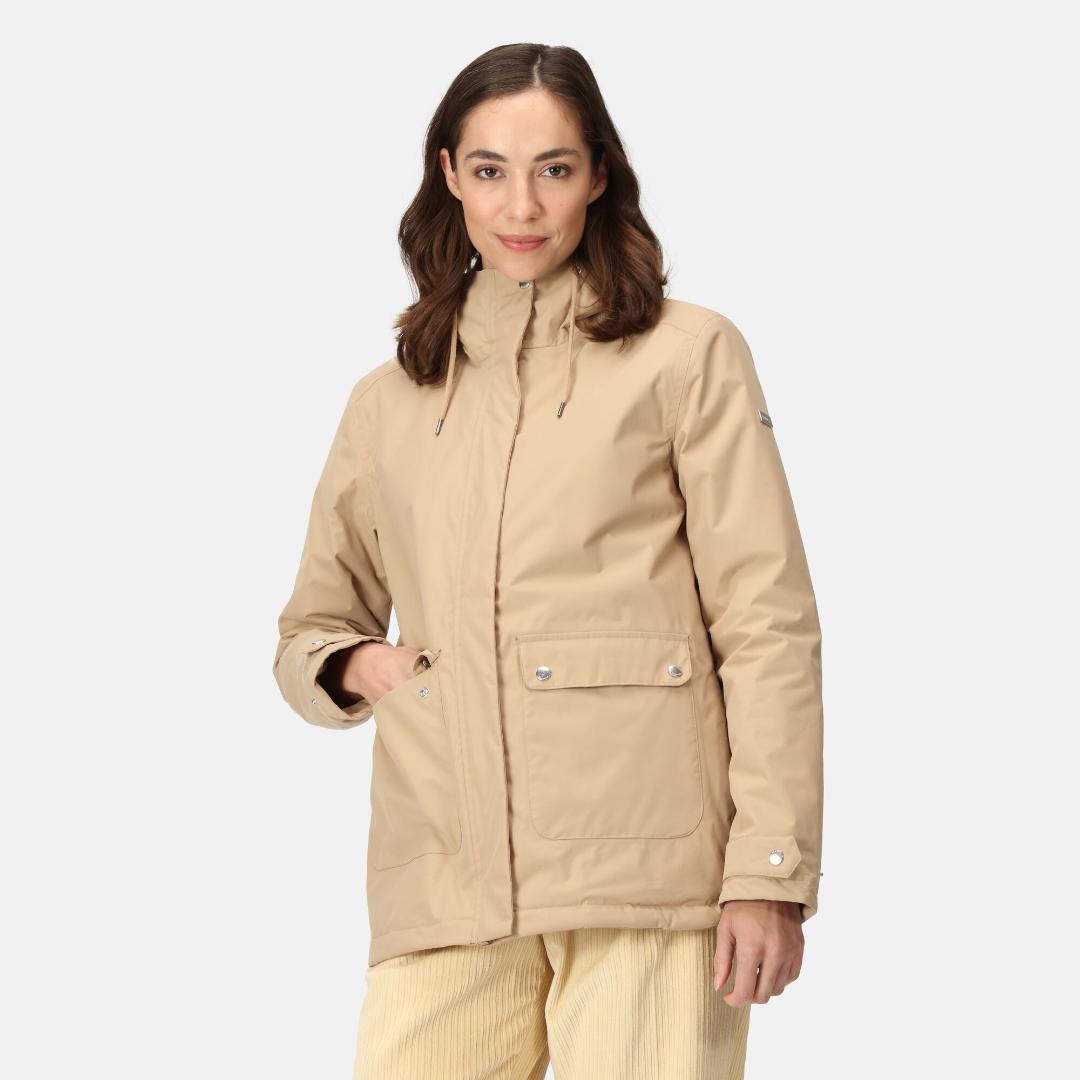 Regatta Women's Broadia Waterproof Jacket - Barleycorn Light Vanilla