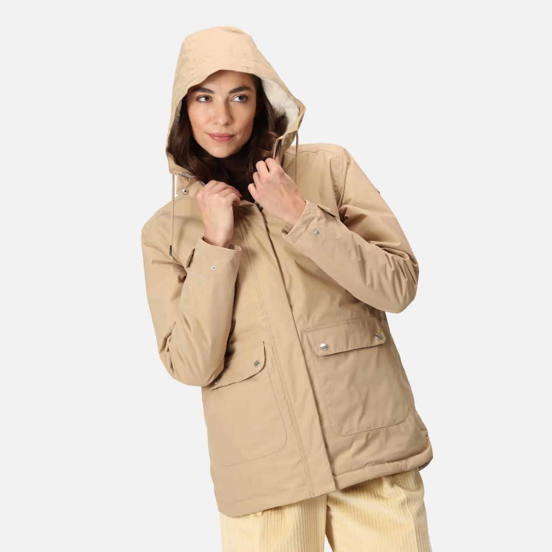 Regatta Women's Broadia Waterproof Jacket - Barleycorn Light Vanilla