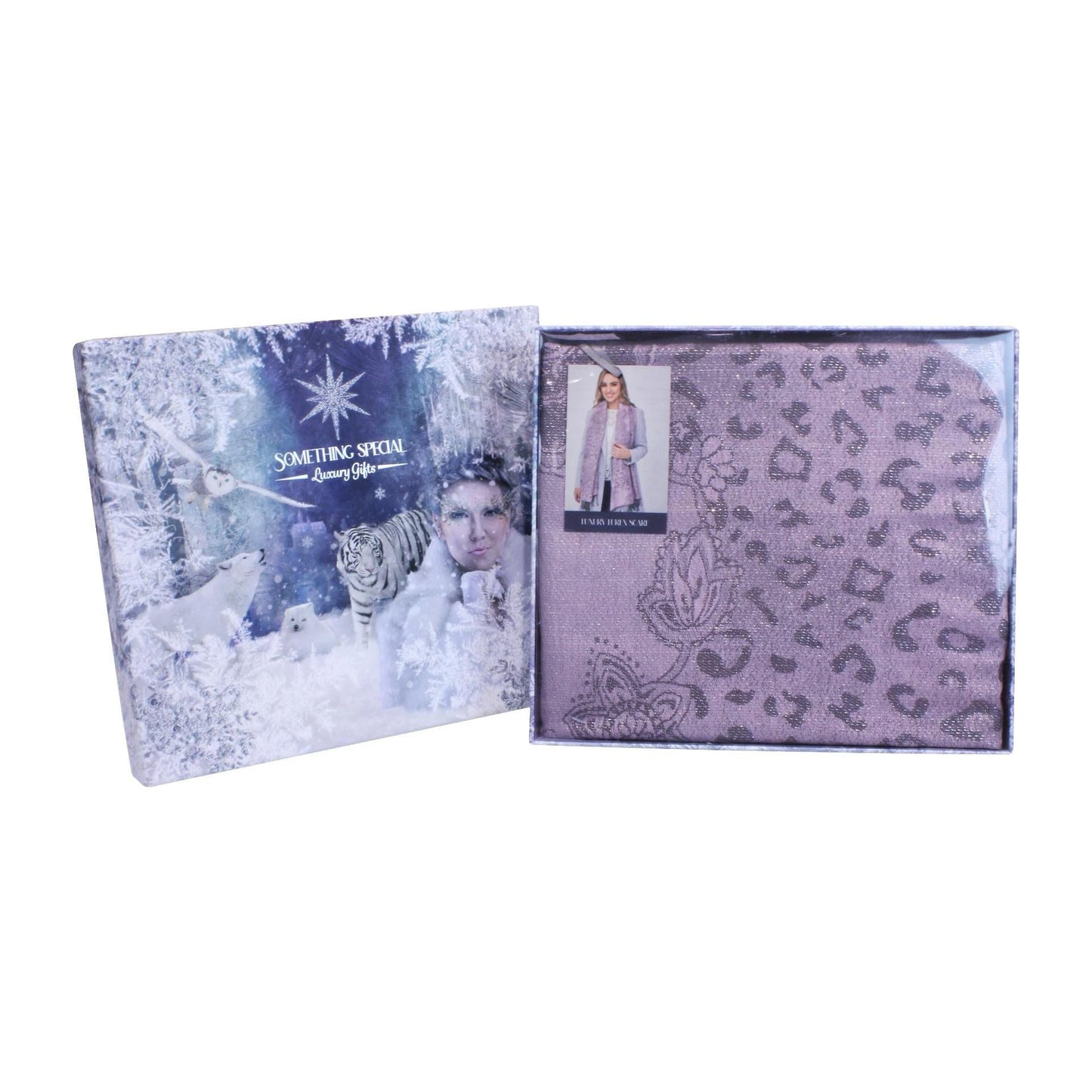 Something Special Gifts Luxury Lurex Scarf - Lilac