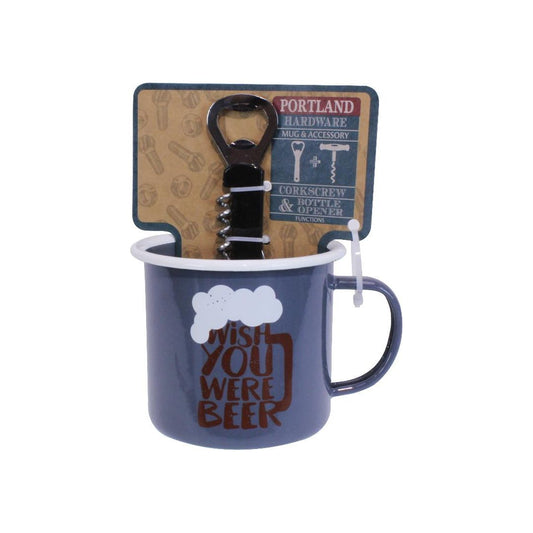 Something Special Gifts Enamel Mug & Tool - Grey