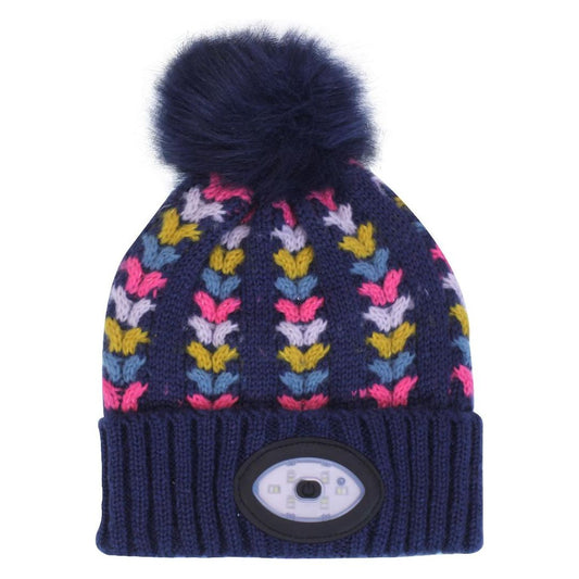 Something Special Gifts Kids LED Torch Hat - Navy