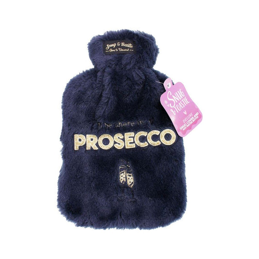 Something Special Gifts Hot Water Bottle - Slogan Plush - Prosecco