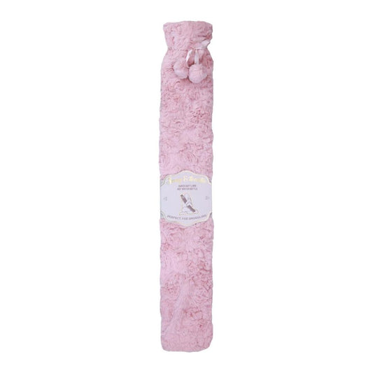 Something Special Gifts Long Plush Hot Water Bottle - Blush