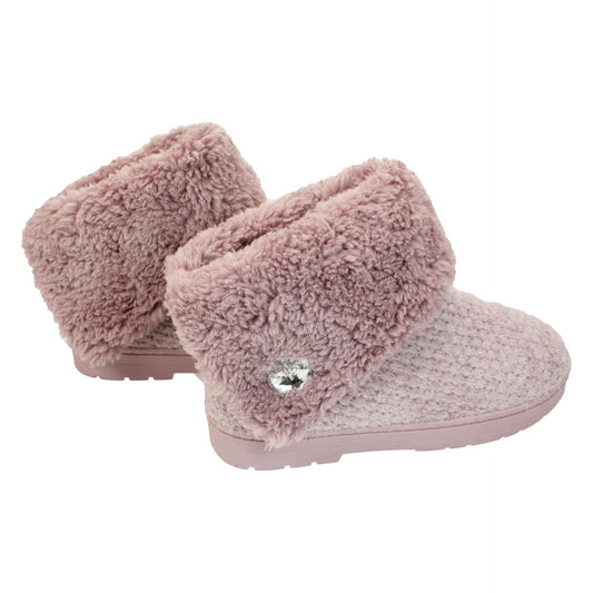 Something Special Gifts Borg Cuff Boot Slipper - Lavender