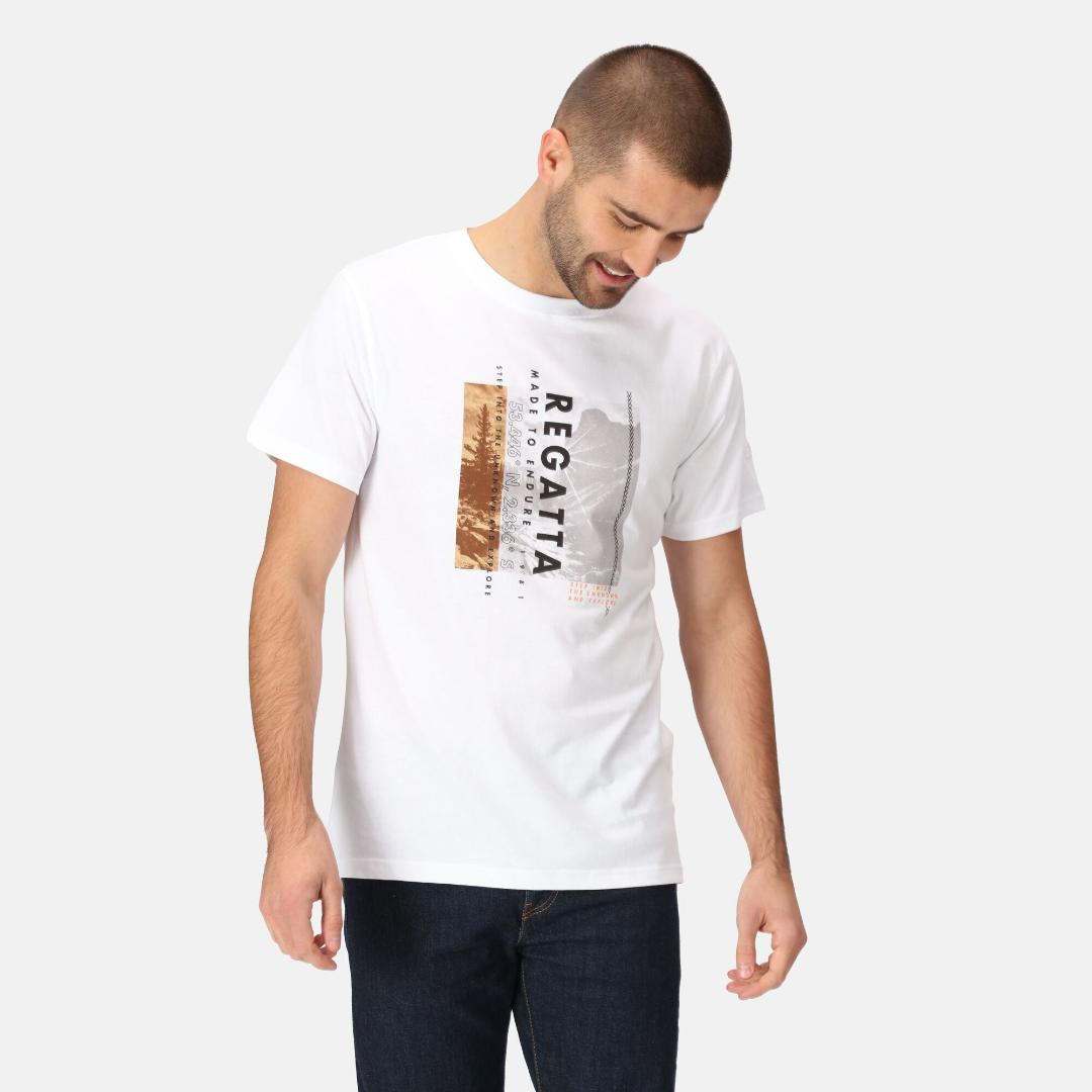 Regatta Men's Cline VII Graphic T-Shirt - White